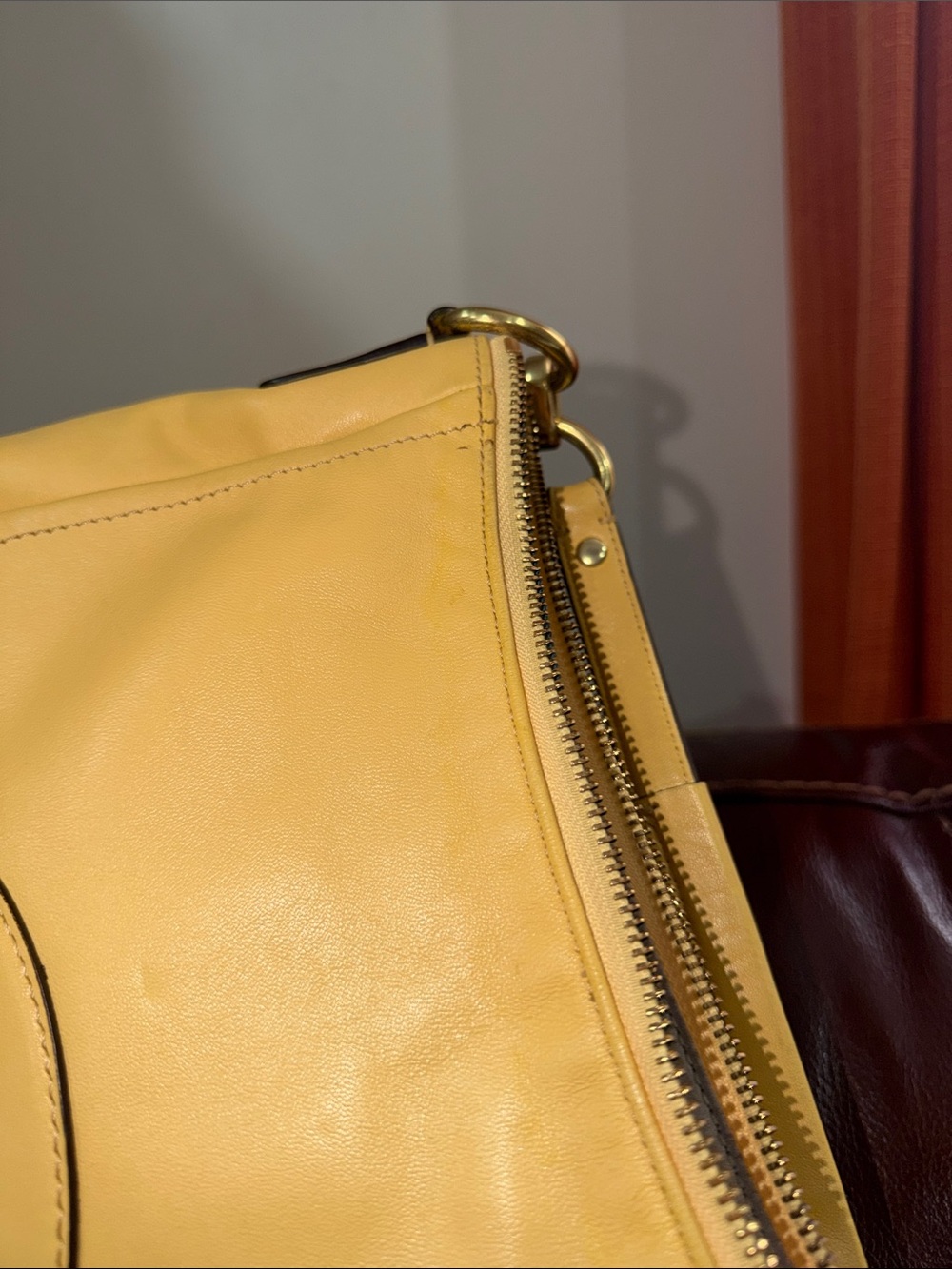 ‼️Coach Kristin Buttercup Yellow Leather Shoulder Bag Crossbody Bag - Picture 14 of 14